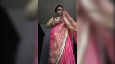 Gouthami reddy manthena removing Hot Saree blouse black bra & panty showing big juicy milky boobs and pussy video xxx viral ???