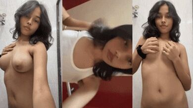 18 Year Old Bathroom Perky Tits